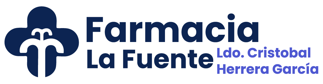 logo de la farmacia la fuente oscuro